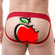 Jockstrap Cirrê Vermelho - Tapa Sexo (Imagem 3 de 3)