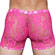 Cueca Boxer Renda - Gatinho Safado - Pink (Imagem 2 de 3)