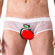 Cueca Erótica Tule Branco Transparente (Imagem 1 de 2)