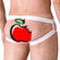 Cueca Erótica Tule Branco Transparente (Imagem 2 de 2)