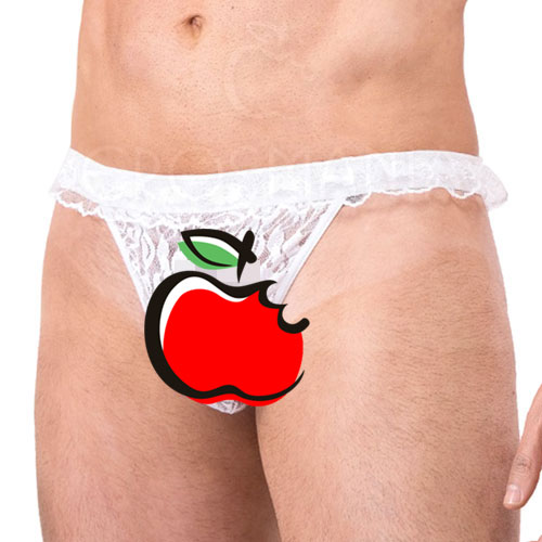 Calcinha Fio Dental Masculina de Renda