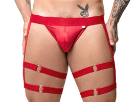 Cueca Jock Cinta Liga e Argolas - Cirrê Red