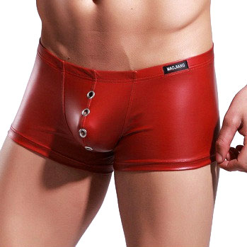 Cueca Boxer de Cirré Vermelha (Imagem 2 de 4)