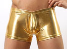 Cueca Boxer de Vinil - Com Bojo - Dourada