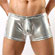 Cueca Boxer de Vinil - Com Bojo - Prateada (Imagem 1 de 2)
