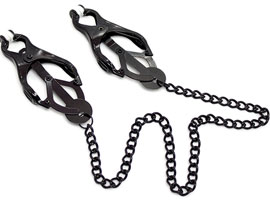 Japan Clover Clamps Black - Nipples com corrente