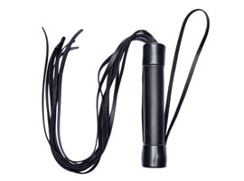 Chicote 8 tiras de 40 cm - Preto
