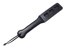 Spanking Paddle Heart Black - Chibata dupla