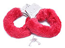 Handcuffs Color Plush - Algemas de metal c/pelúcia