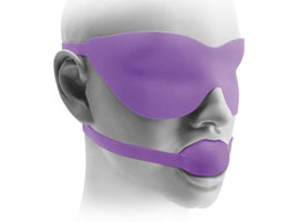Fetish Fantasy Elite Ball Gag & Mask Purple