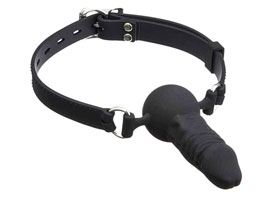 Ball Gag w/ Penis -Mordaça bola com pênis Silicone