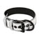Metallic Silver Pup Collar With Leash - Coleira (Imagem 1 de 3)