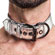 Metallic Silver Pup Collar With Leash - Coleira (Imagem 2 de 3)