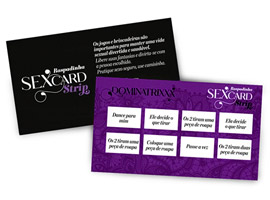 Raspadinha Strip-Tease Sex Card - c/ 10 cartelas