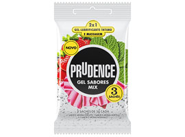 Lubrificante Íntimo Prudence Mix - 3 Sabores 15g