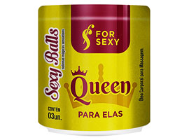 Sexy Balls - Queen com 3 - Aquece e Vibra