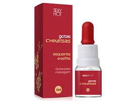 Gotas Chinesas - 10ml - Esquenta esfria -Excitante