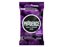Preservativo Prudence Uva - com 3 unid