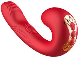 Aoleisi - Vibrador e Sugador - Silicone - 7 Modos