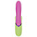 Macetando - Vibrador Rabbit Ponto G - Rosa e Verde (Imagem 3 de 4)