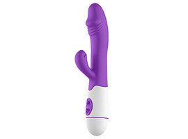 Daphins Roxo - Pênis Vibrador com 30 Modos