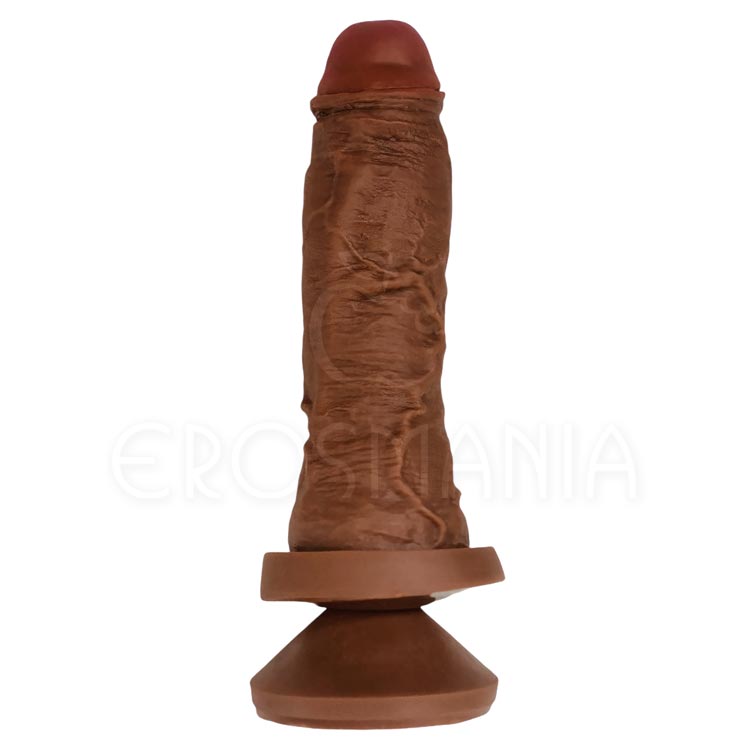 Edgar Marrom Pênis com Ventosa 19 cm