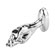 Seamless P - Plug Anal Metal Fisting - Com Joia (Imagem 2 de 3)