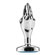 Seamless M - Plug Anal Metal Fisting - Com Joia (Imagem 1 de 3)