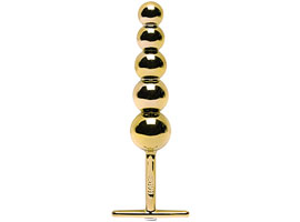 Plug Ball de Metal 5 Esferas - Dourado