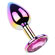 Plug Anal Multicolor de Metal com Joia - Rosa (Imagem 1 de 2)