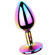 Plug Anal Multicolor de Metal com Joia - Rosa (Imagem 2 de 2)
