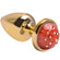 Plug Anal P Less Com Led Hard - Dourado (Imagem 1 de 2)