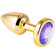Plug Anal M Abs Less Dourado Com Joia (Imagem 3 de 5)