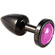 Plug Anal M Abs Less Preto Com Joia (Imagem 1 de 4)
