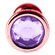 Plug Anal M Abs Less Vermelho Com Joia (Imagem 2 de 2)
