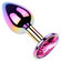 Plug Anal Multicolor Metal com Joia P - Rosa (Imagem 2 de 2)
