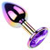 Plug Anal Multicolor Metal com Joia P - Roxo (Imagem 2 de 2)