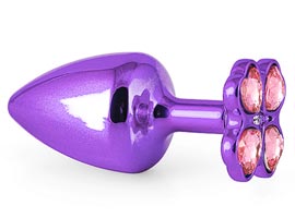 Plug Anal M com Base Trevo - Lilás