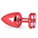 Plug Anal M com Base Trevo - Vermelho (Imagem 1 de 2)
