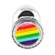 Plug de Metal P Linha Pride Hard - Cromado (Imagem 2 de 2)