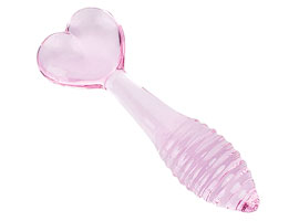 Plug Heart II Pink - Plug anal de Vidro - 13 cm