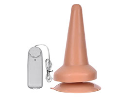 Hat Flesh - Plug com Vibro e Ventosa - Dilatador