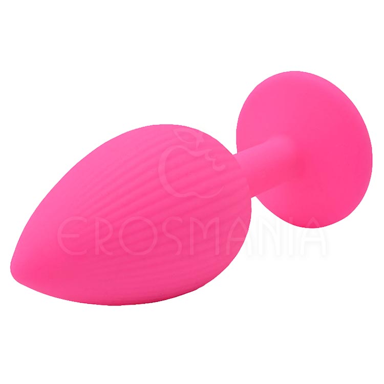 Plug Anal em Silicone Rosa – Tamanho P