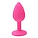 Plug Anal em Silicone Rosa – Tamanho G (Imagem 2 de 2)