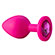 Plug Anal G Silicone Rosa - Com Joia (Imagem 1 de 2)
