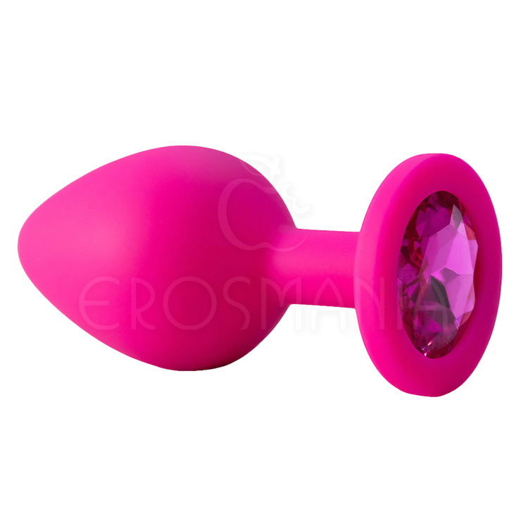 Plug Anal G Silicone Rosa - Com Joia