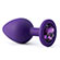 Plug Anal G Silicone Roxo - Com Joia (Imagem 2 de 3)