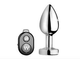 Plug Anal Metal Black - Controle Remoto - 10 Modos