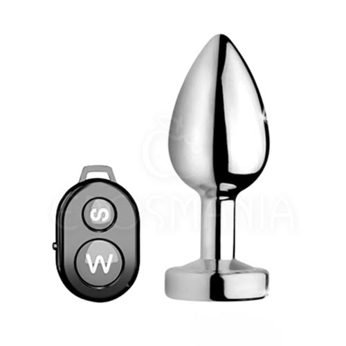 Plug Anal Metal Black - Controle Remoto - 10 Modos