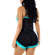 Short Doll Bianca - Preto com Azul (Imagem 3 de 3)